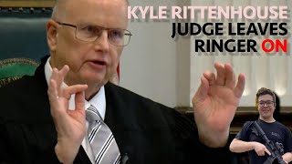 Kyle Rittenhouse judge FORGETS to turn off ringer