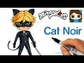 How to Draw Cat Noir Easy | Miraculous Ladybug