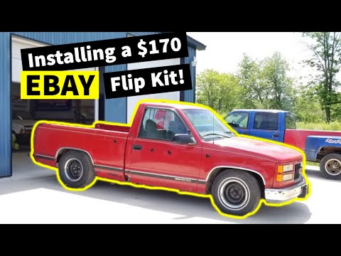 Installing $170 EBAY Flip Kit on Clifford! | 88-98 C1500 4/6 Drop