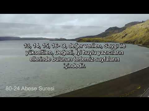 080-Abese Suresi Meali Meali / Okuyan : Ahmet DENİZ