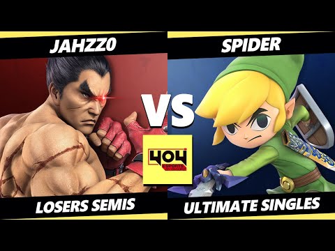 4o4 Weekly 65 LOSERS SEMIS - Jahzz0 (Kazuya) Vs. Spider (Toon Link) Smash Ultimate - SSBU