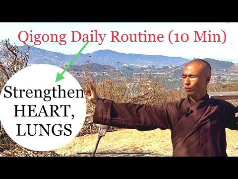 STRENGTHEN HEART and LUNGS | 10 Minute Qigong Daily Routine