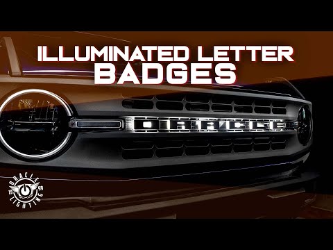 Universal Illuminated LED Letter Badges
