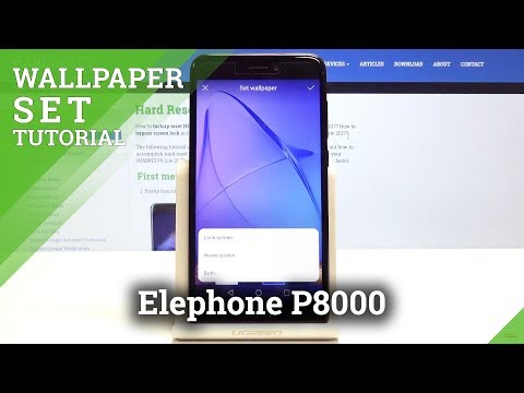 How to Change Wallpaper on Elephone P8000 - Pick Screen Image