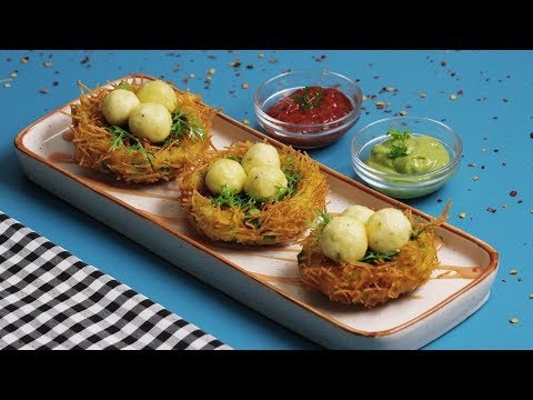 Gobble | Aloo-Paneer Bird Nest | Easy and Innovative Recipe | Veg