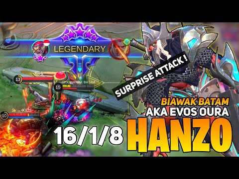 MVP Gameplay Hanzo Full Map Control | By Biawak Batam aka Evos Oura - Mobile Legends