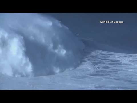 80-foot wave in Portugal gives Brazilian surfer world record