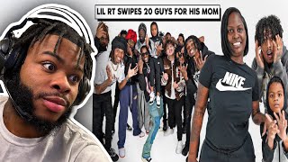 Lil RT Swipes 20 Guys For His Mom! REACTION