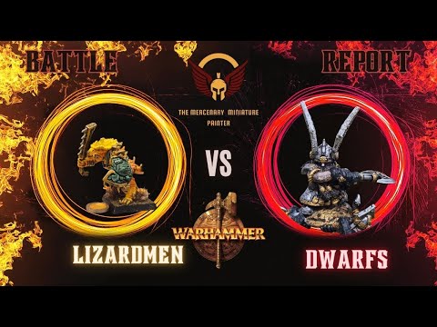 039 A last Grudge. Dwarfs vs Lizardmen 2000pts Warhammer Fantasy Battle Report 6th Edition.