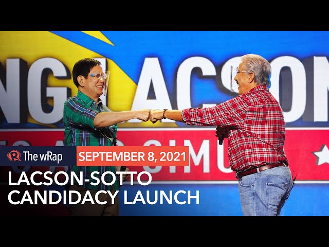 In campaign launch, Lacson and Sotto say ‘enough’ of Duterte