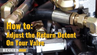 Tech Corner: How to Adjust the Return Detent on Your Log Splitter Valve