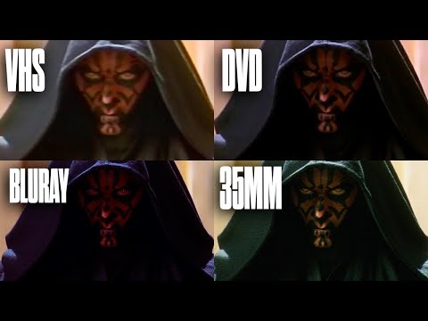 The ULTIMATE Phantom Menace Comparison (VHS, DVD, BluRay, 35mm)