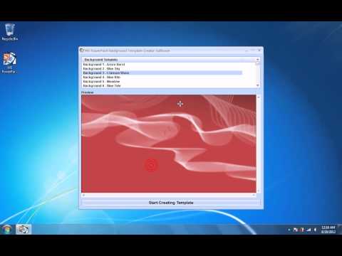 MS PowerPoint Background Template Creator Software