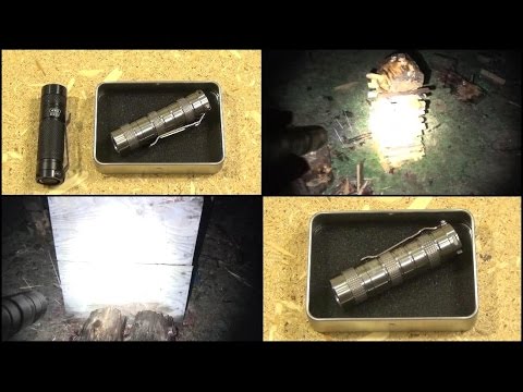 EagleTac D25C Flashlight Review, Titanium Video