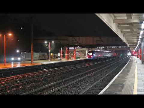 68001/68004 4s45 Daventry - Mossend Yard Modal, passing 88010 on 3J11 RHTT, 14th October 2021