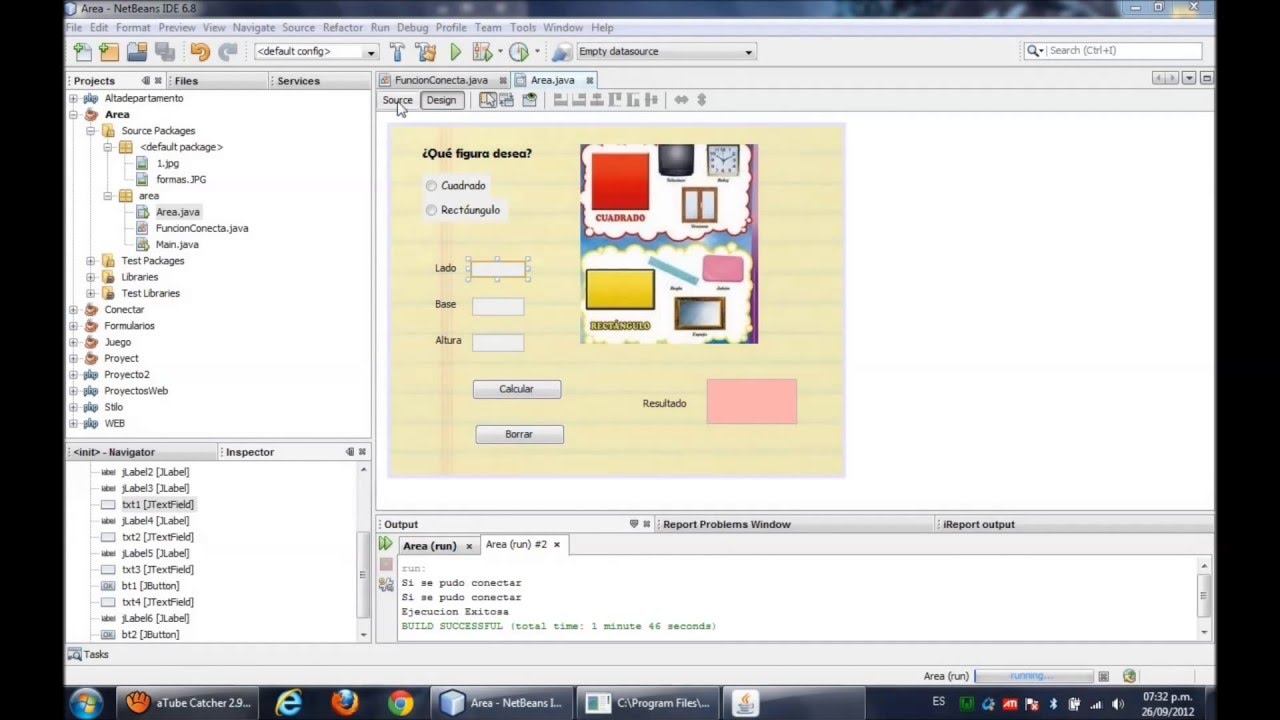Programa para calcular el Area (Java)