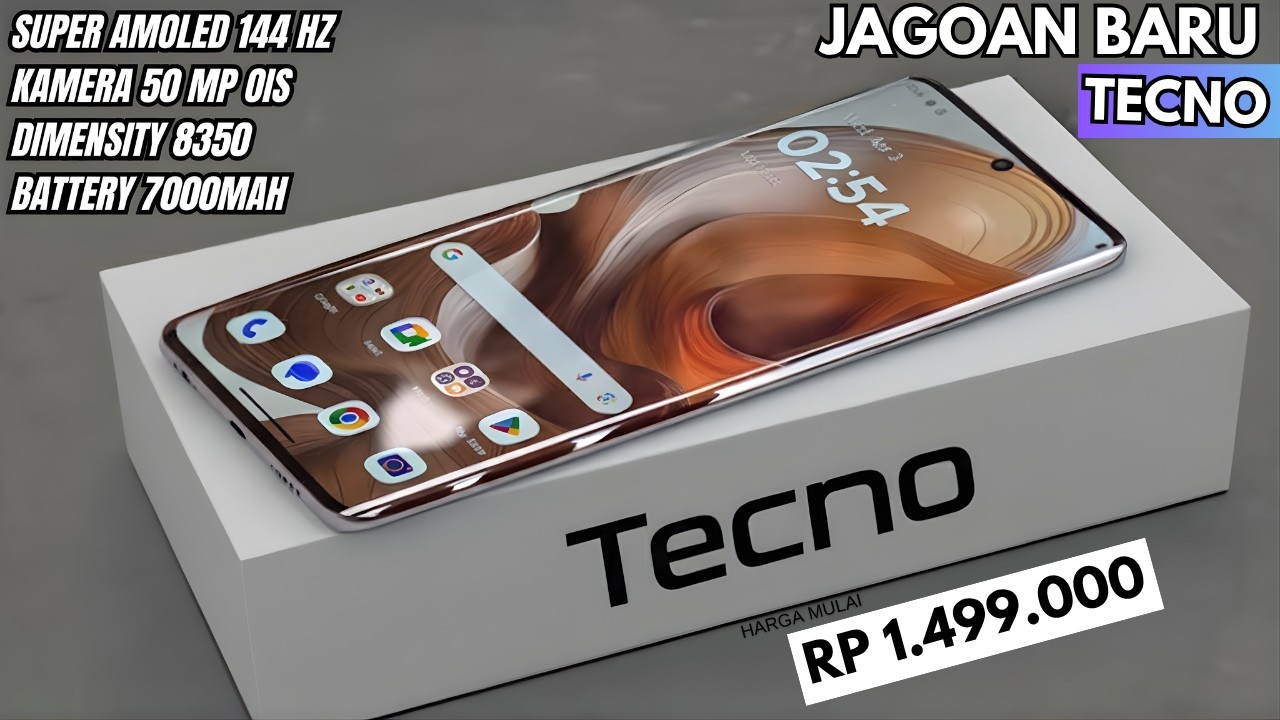 BARU RILIS SEBAGUS INI‼️RAM 12/256GB, 7000MAH - HP TECNO TERBAIK APRIL 2026