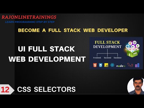 Day 12 Css Tutorial Full Stack Web Development Css Selectors