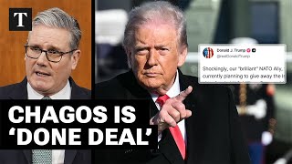 'American Administration Welcomed Chagos Deal' | Minister Responds to Trump's Truth Social Attack