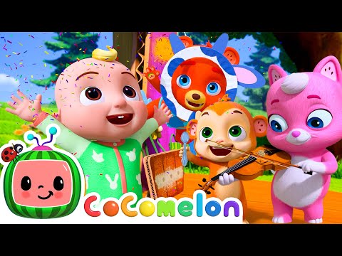How the Pink Cat Plays the Fiddle | CoComelon Animal Time - Learning with Animals | Nursery Rhymes