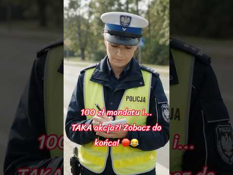 100 zł mandatu i... TAKA akcja?! Zobacz do końca! 🛑😂#humor #dlaciebie #śmieszne #dc #fyp #viral