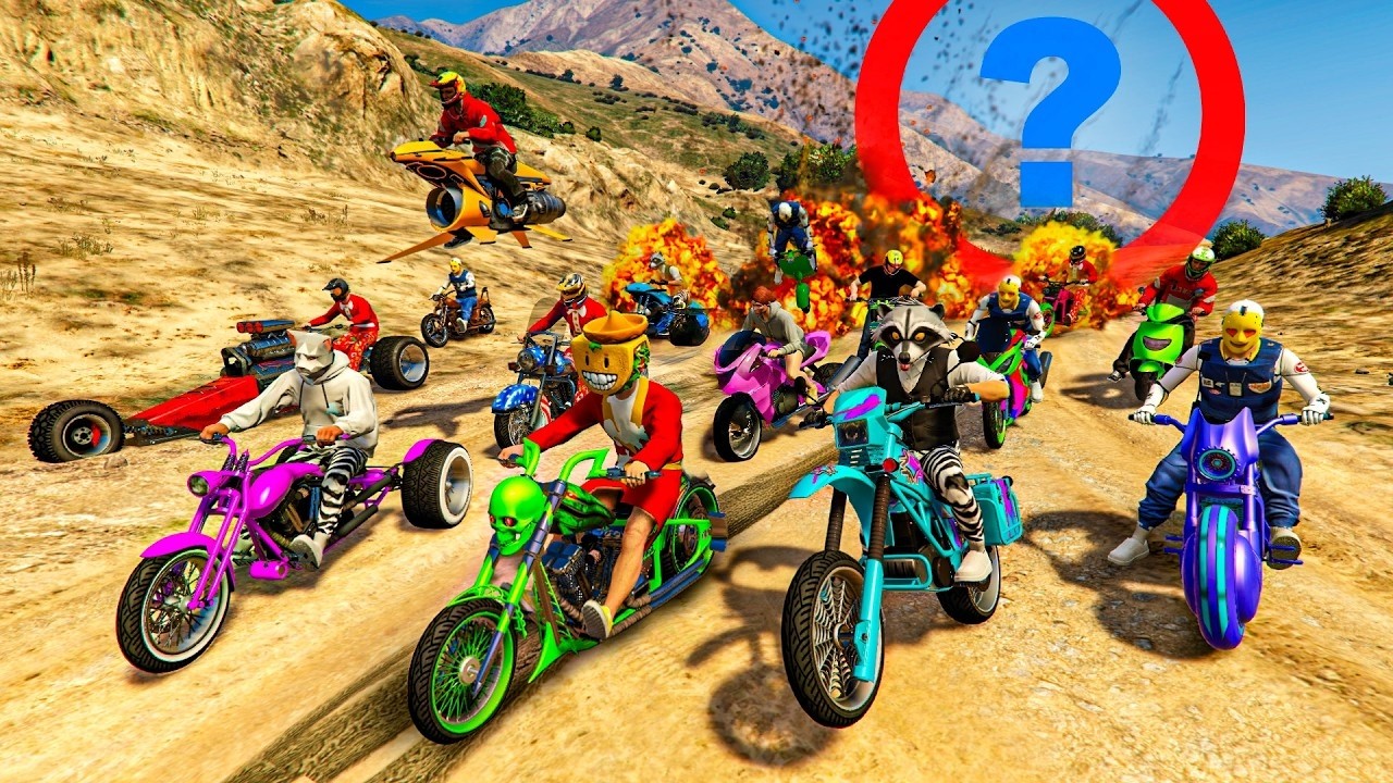 EL ÚLTIMO EXPLOTA CON MOTOS ALEATORIAS!! FINAL TENSO! - GTA 5 ONLINE