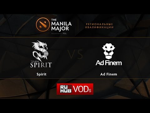 Spirit vs Ad Finem,Manila Major Qualifiers game 2