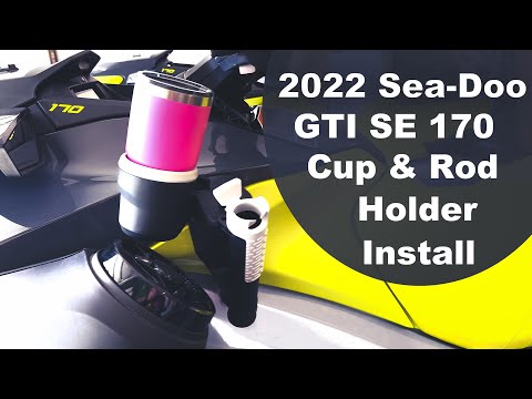 2022 Sea Doo GTI SE 170 LinQ Cup and Rod Holder Install