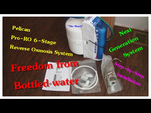 How to install under sink Reverse Osmosis System,  Pelican Pro 6