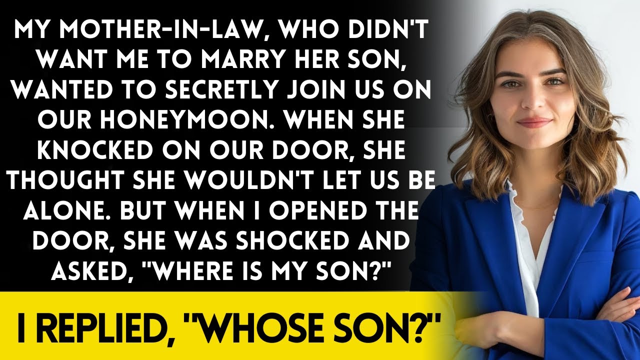 On our honeymoon, my mother-in-law barged into our hotel room thinking she wouldn’t let us be alone.