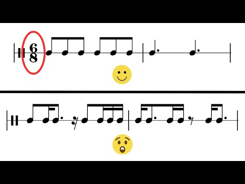 6/8 Rhythm Exercises for Musicians - 8 Levels of Difficulty