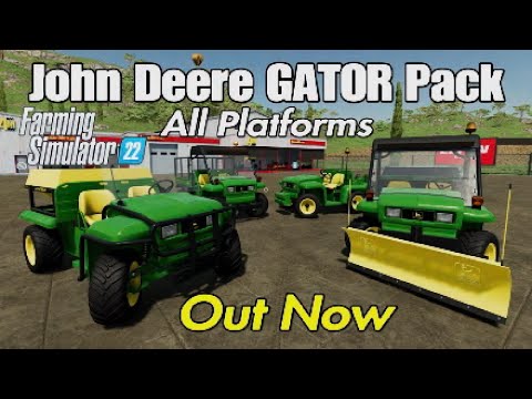 FS22 NEW CONSOLE MODS - John Deere Gator Pack 1st Look Mod Review PS5