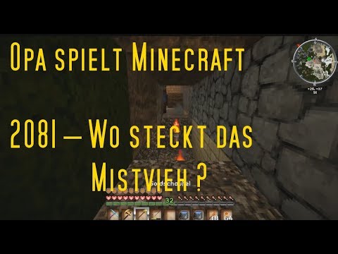 Opa spielt Minecraft 2081 – Wo steckt das Mistvieh?