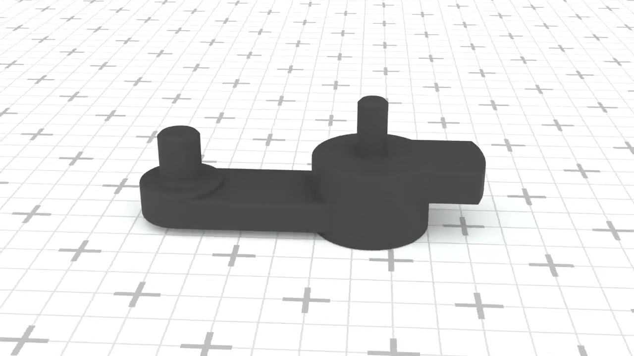 Heater flap actuator Visteon VP1S7H-19E616-BB V2 3D Print Model