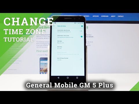 How to Change Date & Time in General Mobile GM 5 Plus D - Change Clock Format
