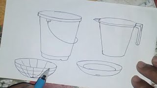preview picture of video 'Elementary drawing  How to draw still life ports ( for kids )'