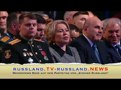 Medwedews Rede auf dem Parteitag von „Einiges Russland“
