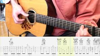 Sporting life blues (Dave Van Ronk) intro , Guitar TAB + CHORDS