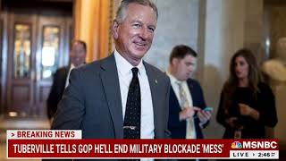 MSNBC: DEADLINE WHITE HOUSE - NOV 29, 2023 - TUBERVILLE TELLS GOP HE END BLOCKADE MESS