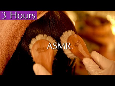 🌸ASMR Massage Magic🌸Tingles from Head to Toe😇 Hair Brushing, Shampoo, Scalp Massage🌿No Talking