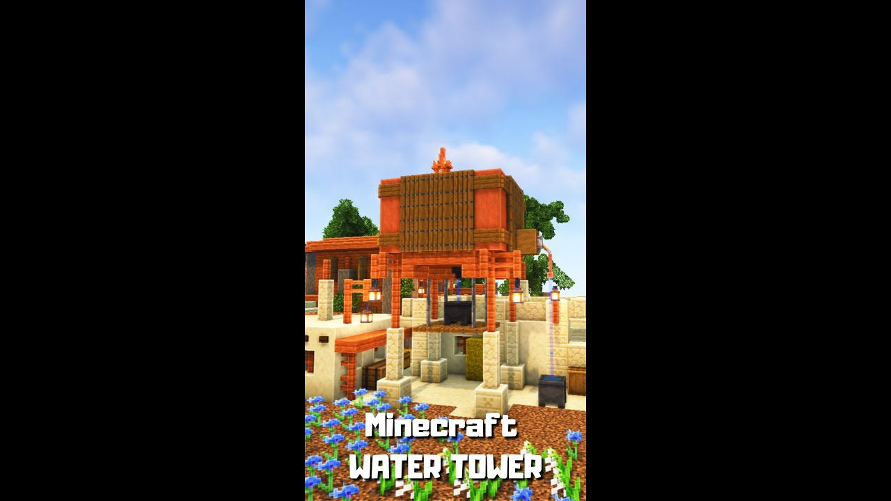 Minecraft: Water Tower | #shorts