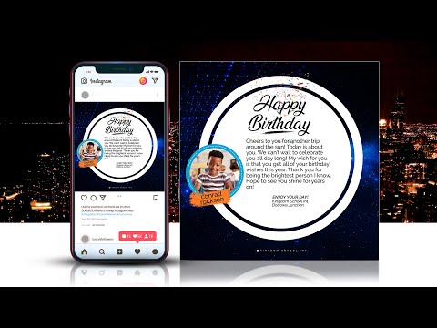 How to design your own HAPPY BIRTHDAY Flyers | Photoshop Flyer Tutorial For Beginners