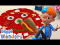 Learn How To Make Pizza With Blippi Blippi Wonders Kids Cartoons Party Playtime