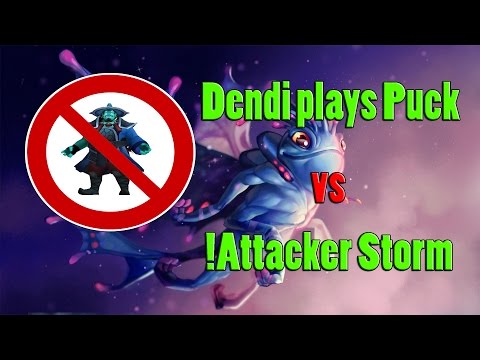 Dota 2 - Dendi plays Puck vs !Attacker