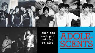 Adolescents - Self Destruct - lyrics on screen