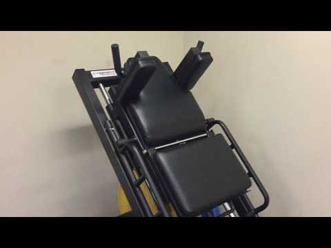 Standing calf raise on Cyberfit LPHS-LC leg press hack squat machine - part 1