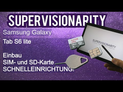 Samsung Tab S6 lite - Quick setup with SIM / SD-Card