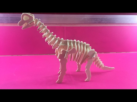 DIY Miniature Brachiosaurus ~ Woodcraft Construction Kit