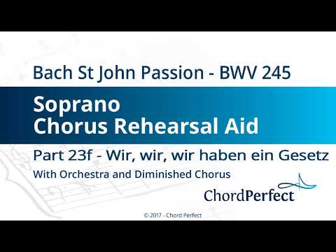 Bach's St John Passion Part 23f - Wir, wir - Soprano Chorus Rehearsal Aid
