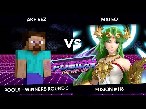 Fusion #118 - AKFirez (Steve) vs Mateo (Palutena) - Pools - Winners Round 3